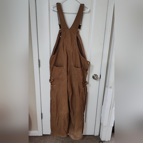Carhartt vintage zip to thigh bib overalls 40 x 30 - Picture 2 of 7